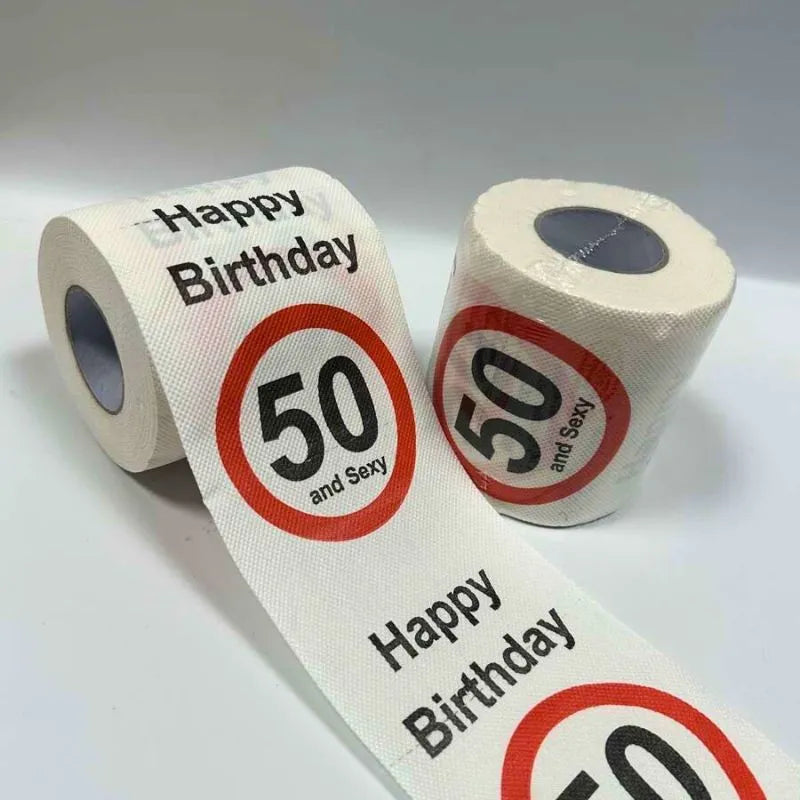 Zabawny papier toaletowy na 50 urodziny