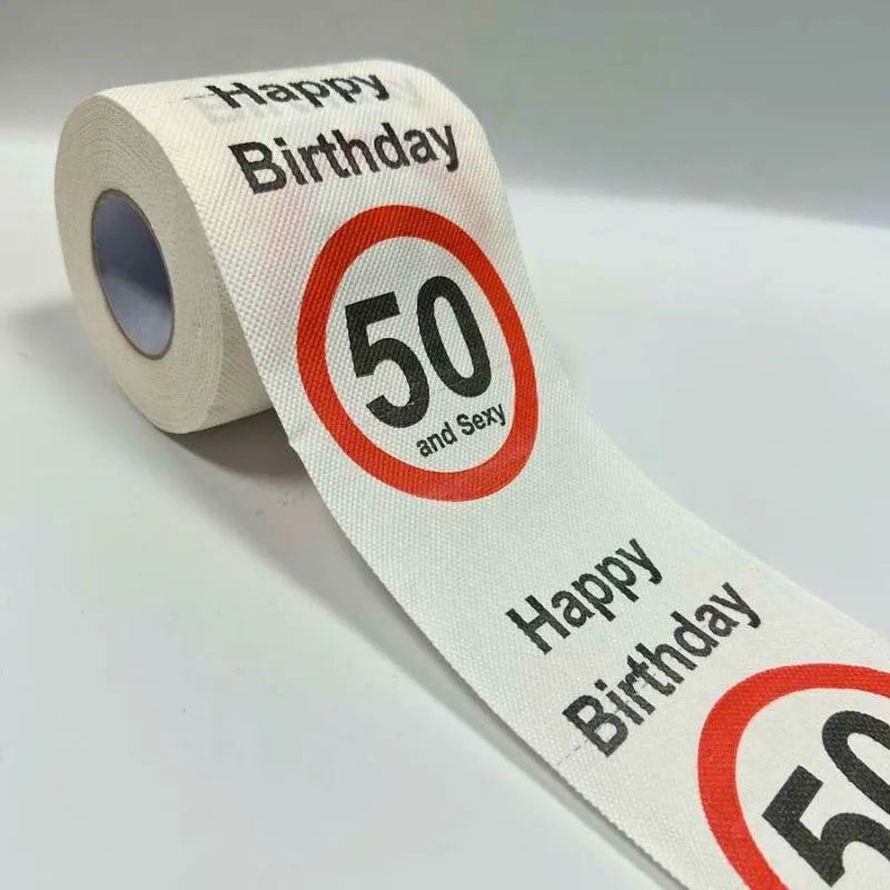 Zabawny papier toaletowy na 50 urodziny