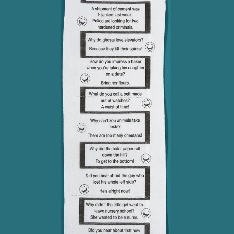 Papier toaletowy z zabawnymi tekstami