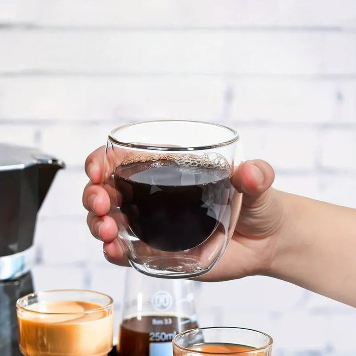 Szklanka do kawy z podwojnymi sciankami 150 ml