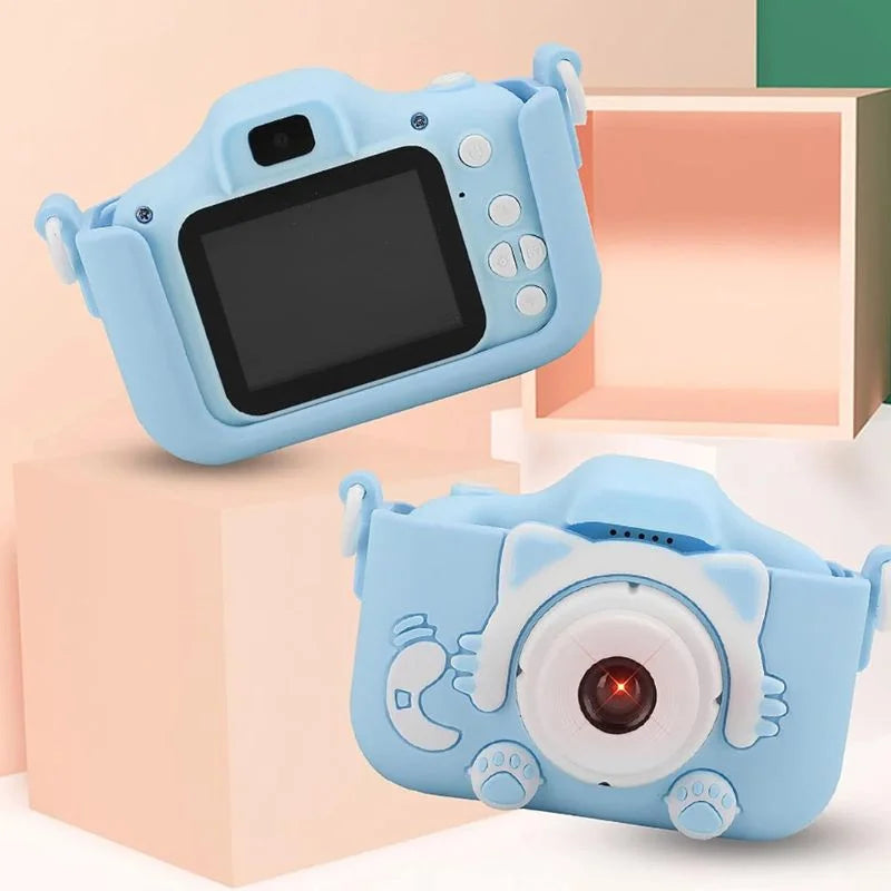 Aparat fotograficzny dla dzieci Smart Fun Niebieski 96 MP Ekran 2.0 cala 64 GB SD 1080P HD