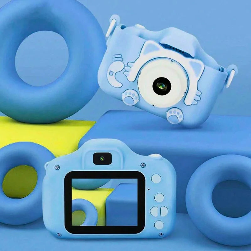 Aparat fotograficzny dla dzieci Smart Fun Niebieski 96 MP Ekran 2.0 cala 64 GB SD 1080P HD