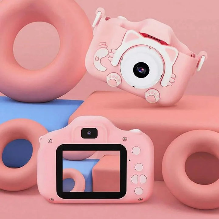 Aparat fotograficzny dla dzieci Smart Fun Różowy 96 MP Ekran 2.0 cala 64 GB SD 1080P HD
