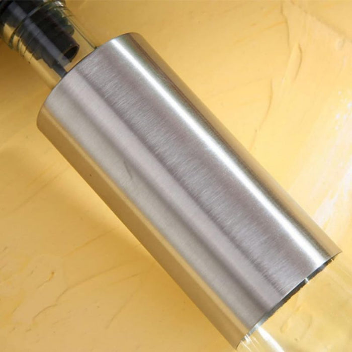 Dozownik na olej 300 ml srebrny