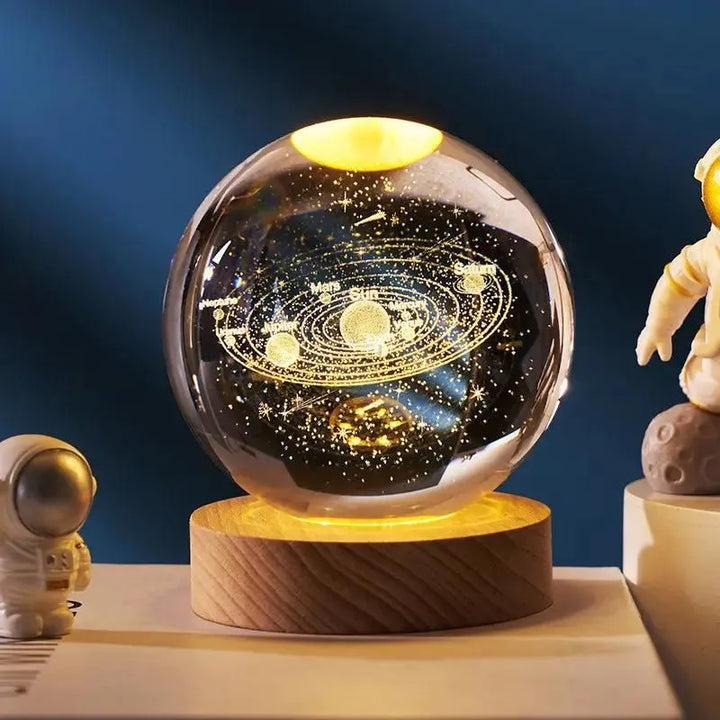 Lampa LED kula krysztalowa planetarium