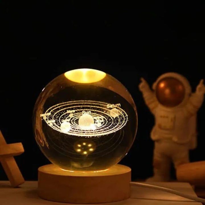 Lampa LED kula krysztalowa planetarium