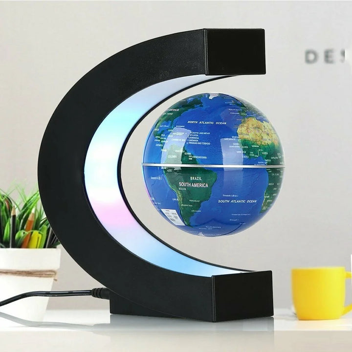 Magnetyczny globus ziemski z lewitacją i podświetleniem LED Forma C