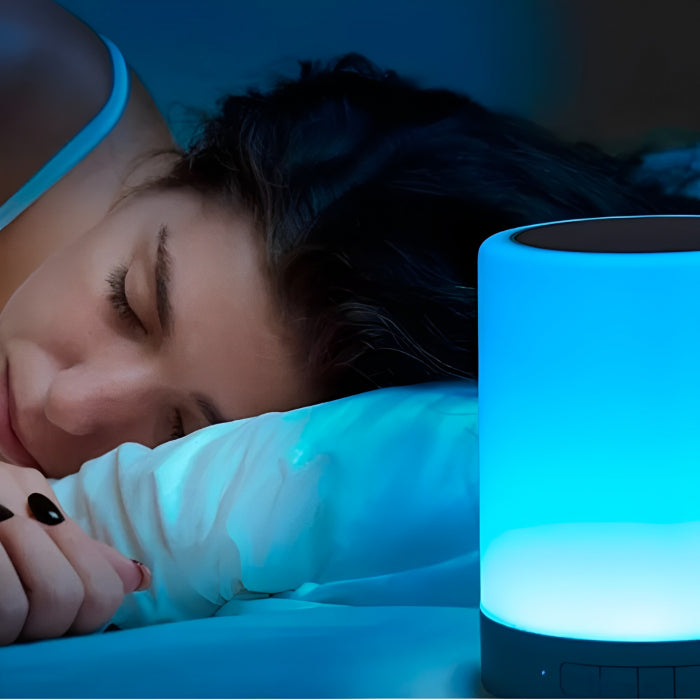 Inteligentna lampka nocna LED z odtwarzaczem muzyki, wielokolorowa, sterowanie dotykowe