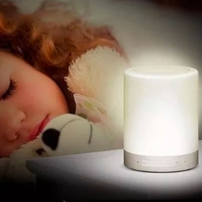 Inteligentna lampka nocna LED z odtwarzaczem muzyki, wielokolorowa, sterowanie dotykowe