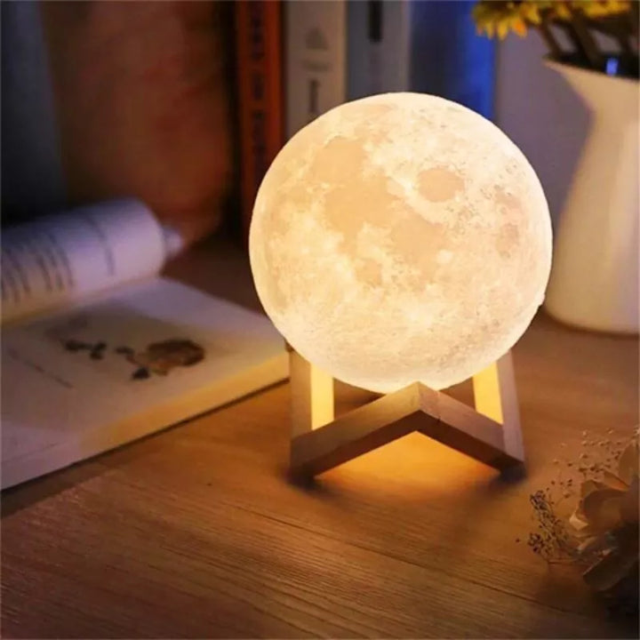 Lampa LED 3D Księżyc XL 15cm 16 kolorów z pilotem