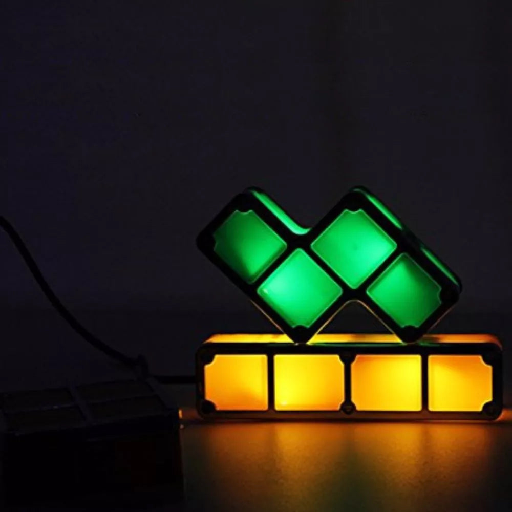 Lampa LED w kolorowych ksztaltach