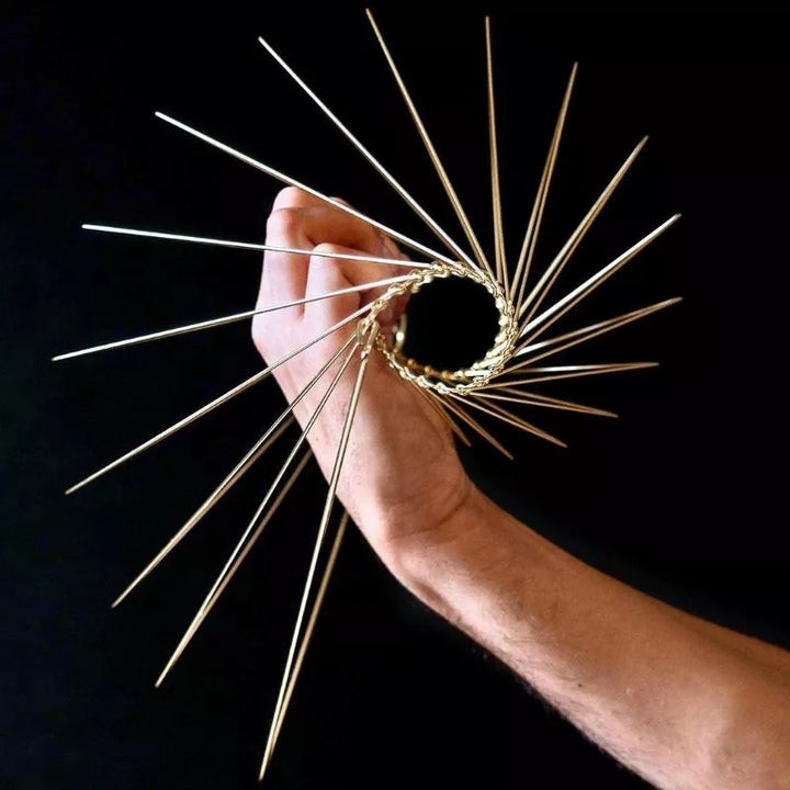Kinetyczna rzeźba artystyczna Square Wave Spinner