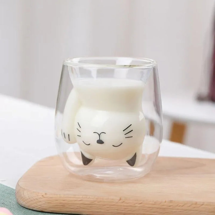 Szklanka z podwójnymi ściankami Black Cat