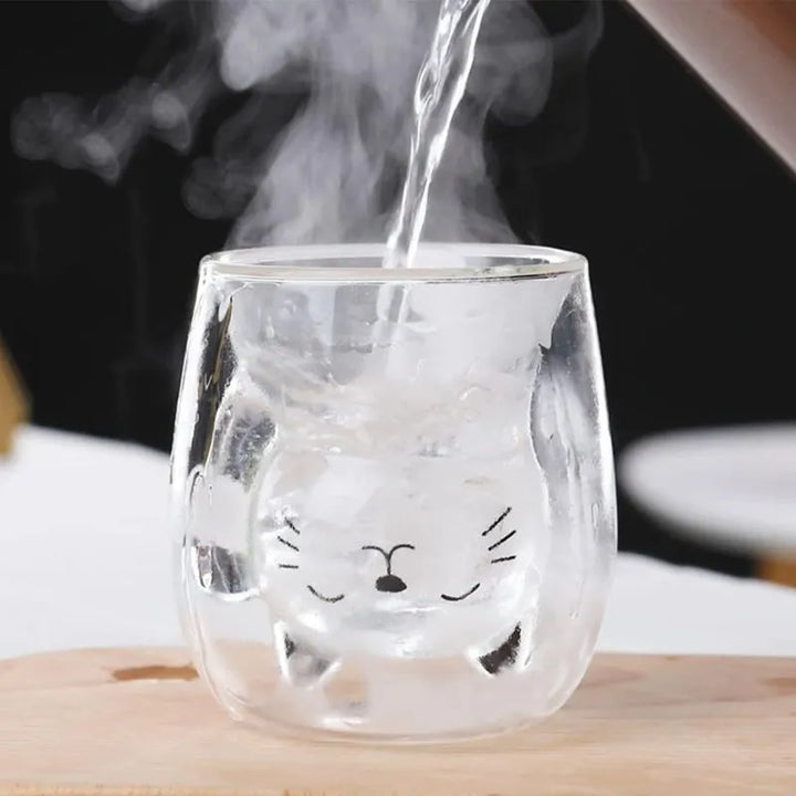Szklanka z podwójnymi ściankami Black Cat