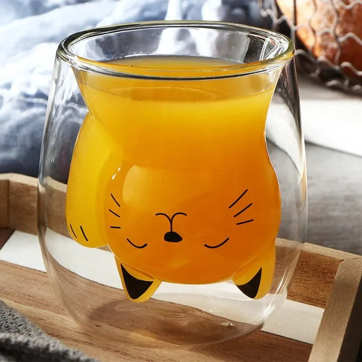 Szklanka z podwójnymi ściankami Black Cat