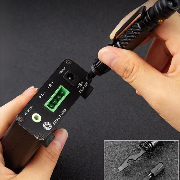 Dlugopis taktyczny 4 w 1 z latarka& ToolPen 007