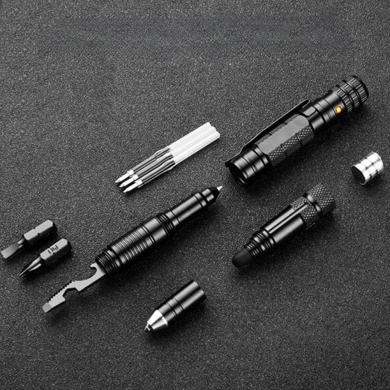 Dlugopis taktyczny 4 w 1 z latarka& ToolPen 007