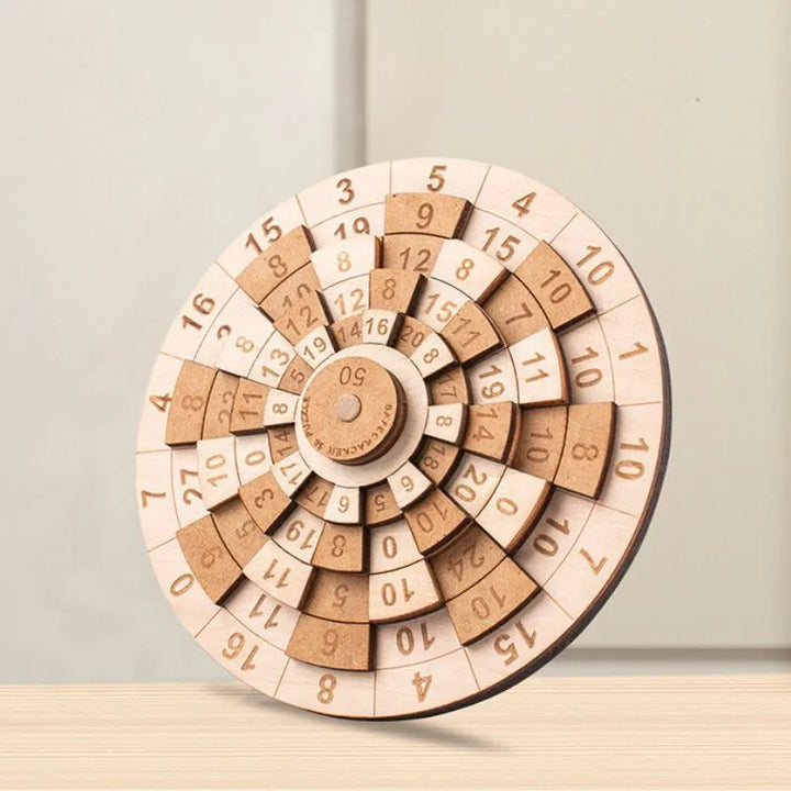 Puzzle 3D z drewna Matematyka