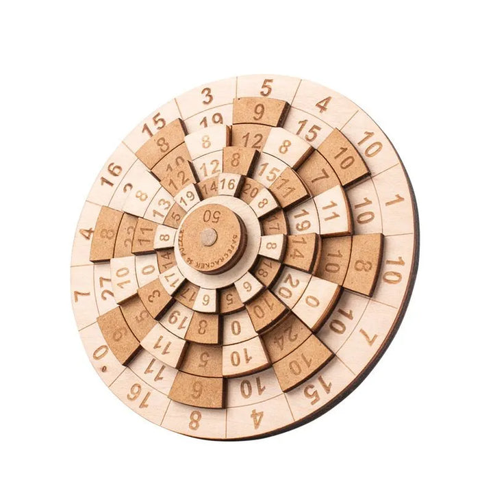 Puzzle 3D z drewna Matematyka