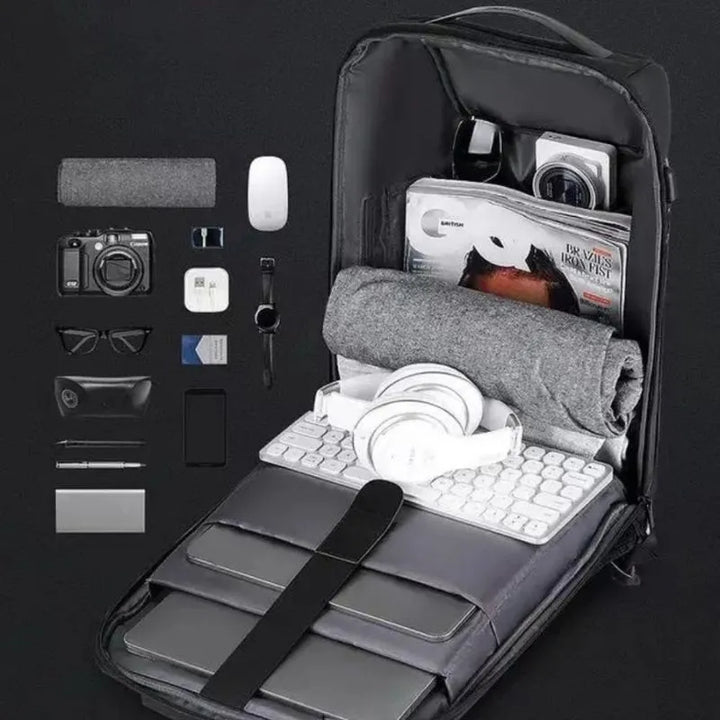 Plecak antykradzieżowy męski The SafeTrekker Wodoodporny USB