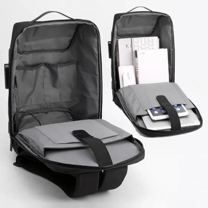Plecak antykradzieżowy męski The SafeTrekker Wodoodporny USB