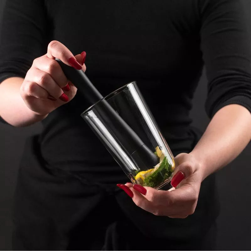 Zestaw prezentowy Cocktail Shaker Mixology z 11 akcesoriami 750ml Czarny