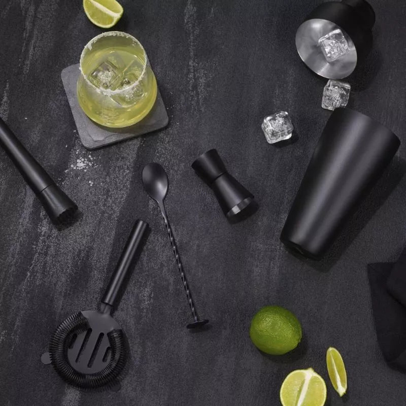 Zestaw prezentowy Cocktail Shaker Mixology z 11 akcesoriami 750ml Czarny