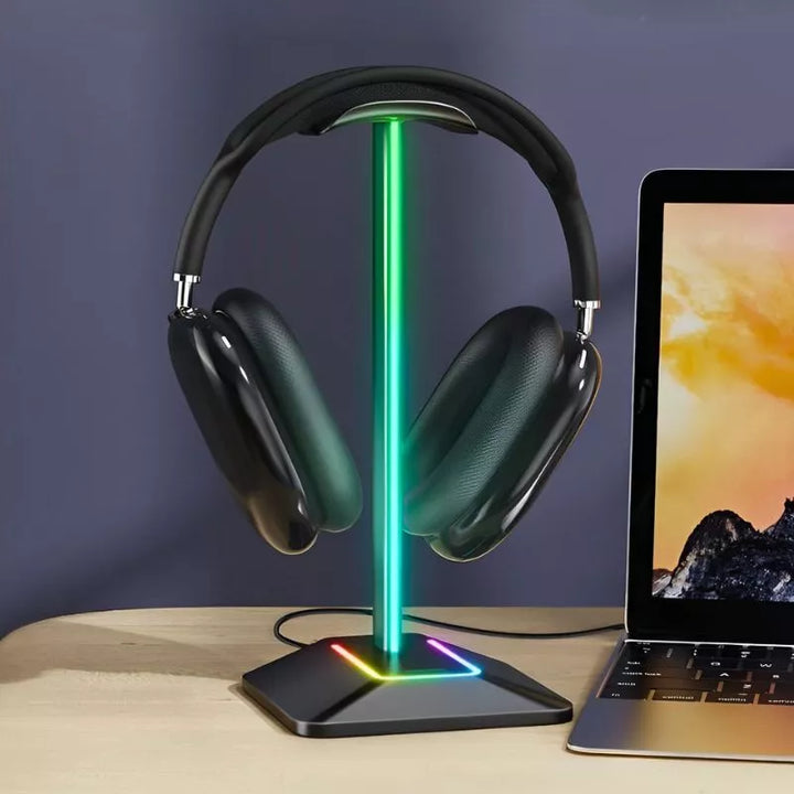 Stojak na sluchawki gaming RGB