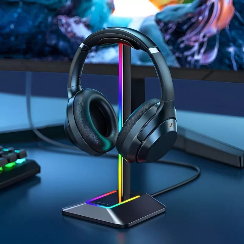 Stojak na sluchawki gaming RGB