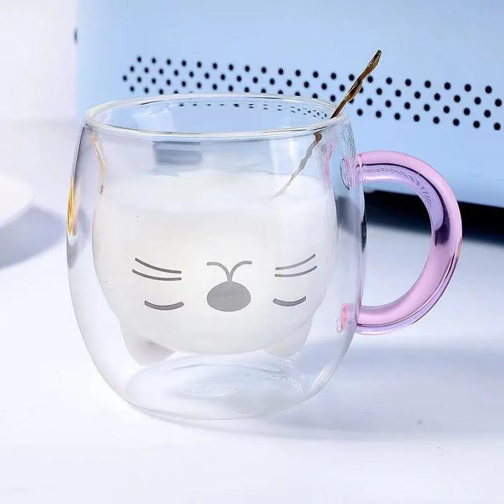 Kubek z podwojnymi sciankami Pink Cat