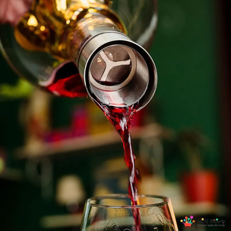 Karafka prezentowa Złota Góra Na Szczycie Świata z kulkami czyszczącymi