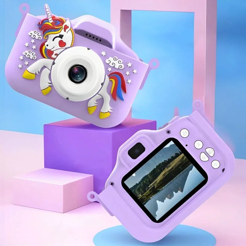 aparat-fotograficzny-dla-dzieci-smart-fun-jednorozec-96-mp-ekran-2-0-cali-64-gb-sd-1080p-hd  