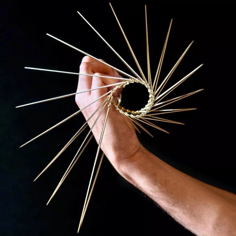 Kinetyczna rzeźba artystyczna Square Wave Spinner