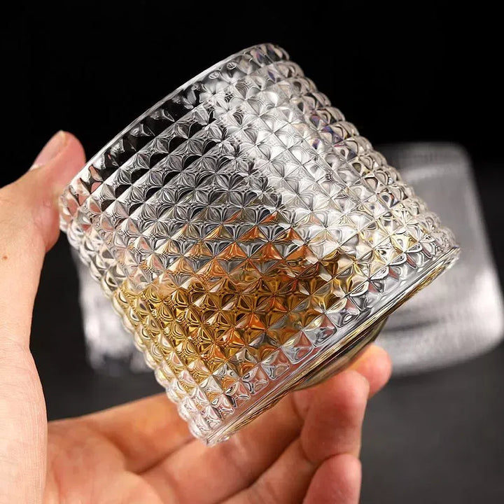 Deluxe rotierendes Diamant-Whiskyglas