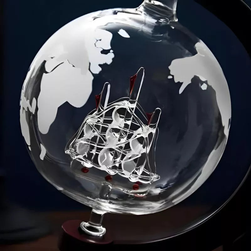 Zestaw prezentowy karafka Globus z 2 kieliszkami Deluxe