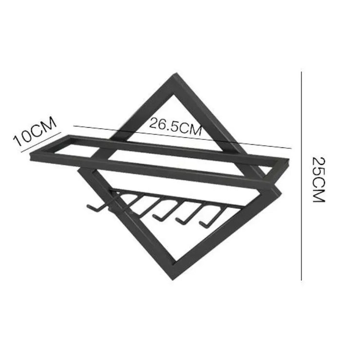 Wall Mount for Wine Bottle and Glasses