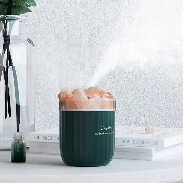 Portable Humidifier with Salt Stones Aromacrystal