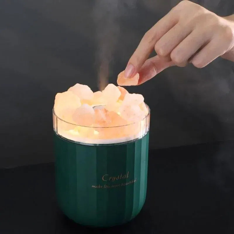 Portable Humidifier with Salt Stones Aromacrystal