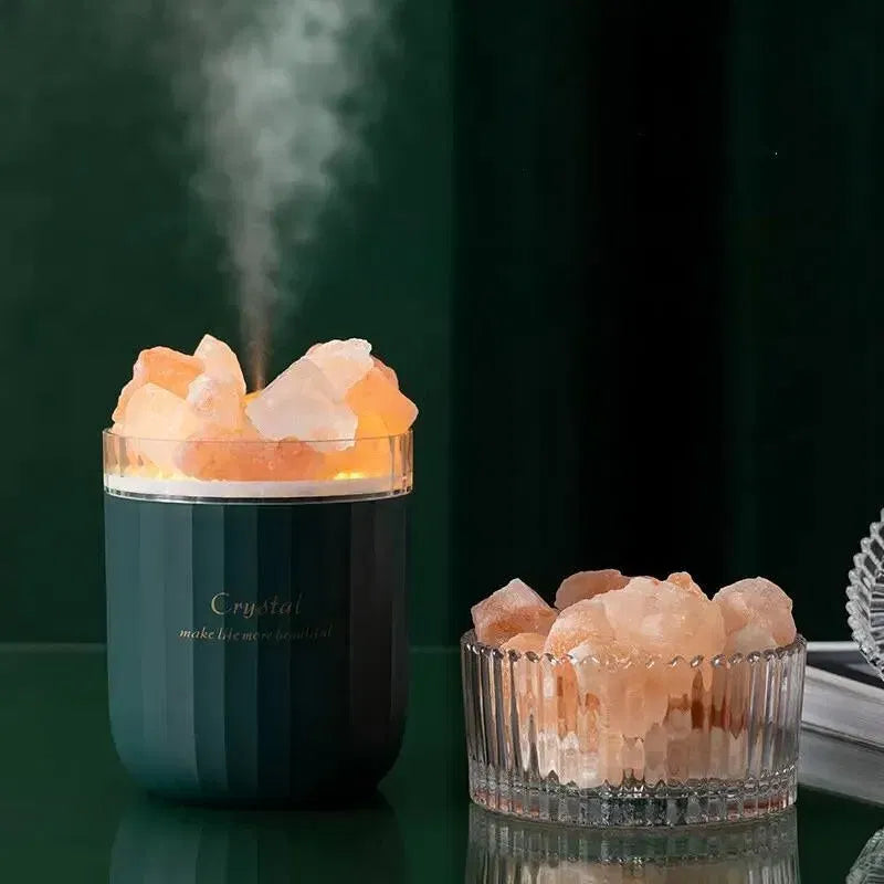 Portable Humidifier with Salt Stones Aromacrystal