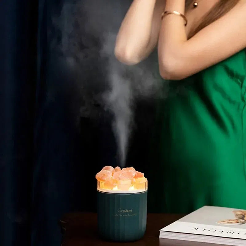 Portable Humidifier with Salt Stones Aromacrystal